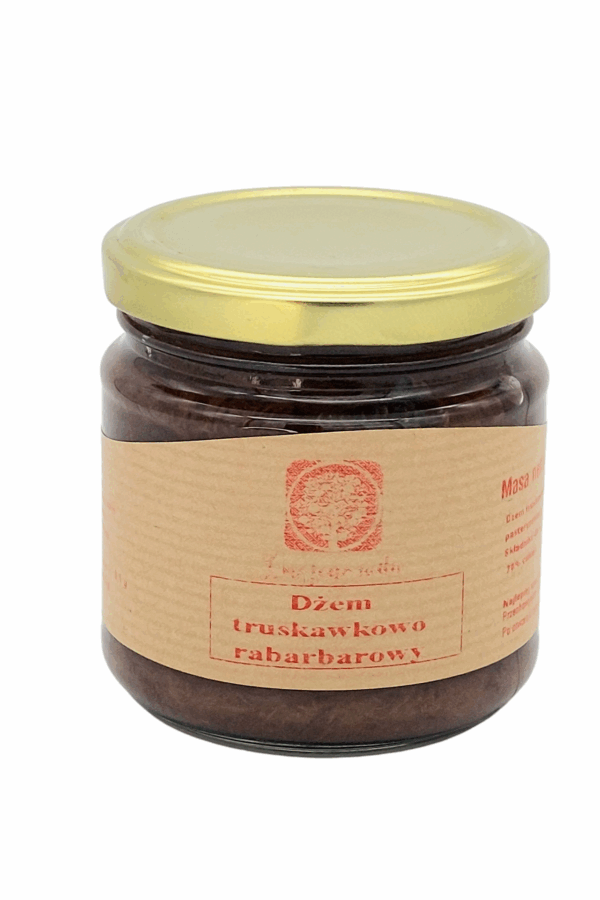 Dżem truskawkowy z rabarbarową nutką