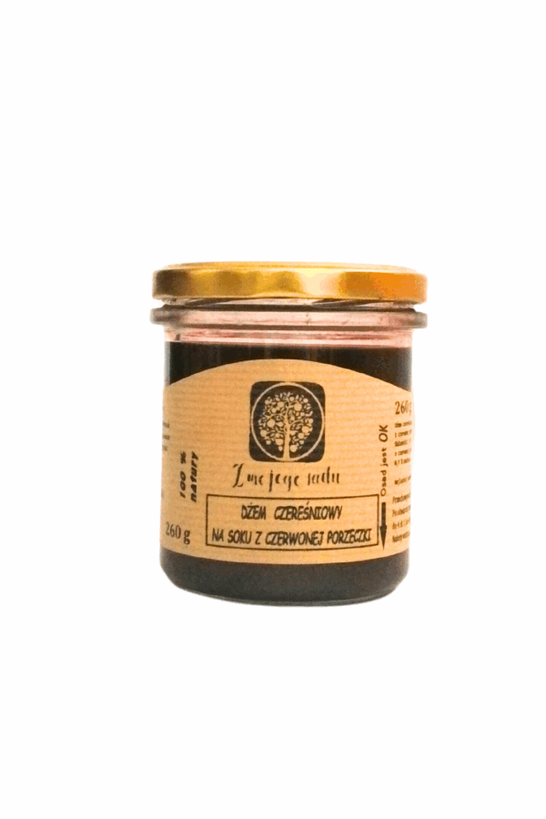 Dżem czereśniowy na soku z czerwonej porzeczki